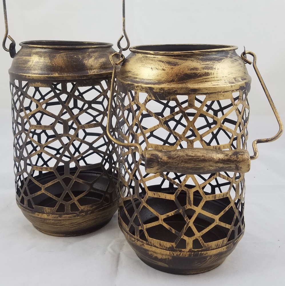 Valery Madelyn Bronze Candle Holder Set of 2